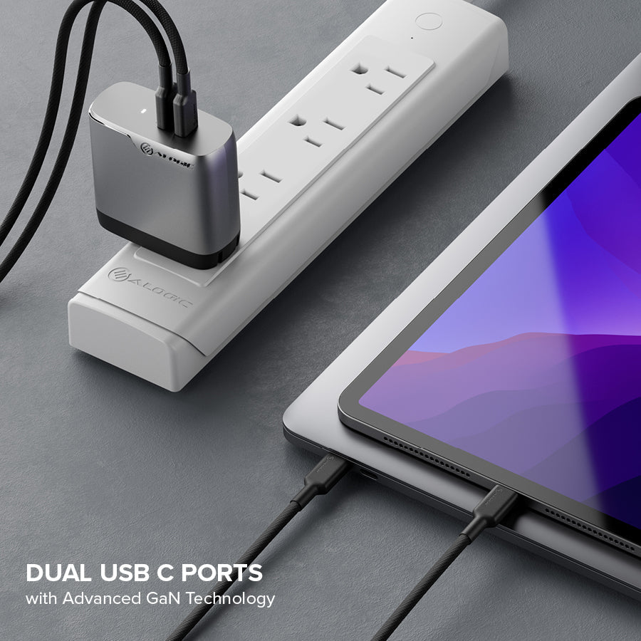 2 Port 68W GaN Charger - Includes 2m USB-C Cable_2