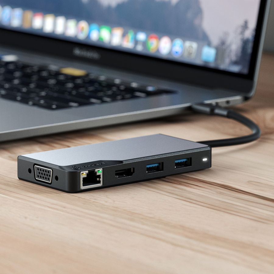 USB-C Fusion Max 6-in-1ハブ - スペースグレー