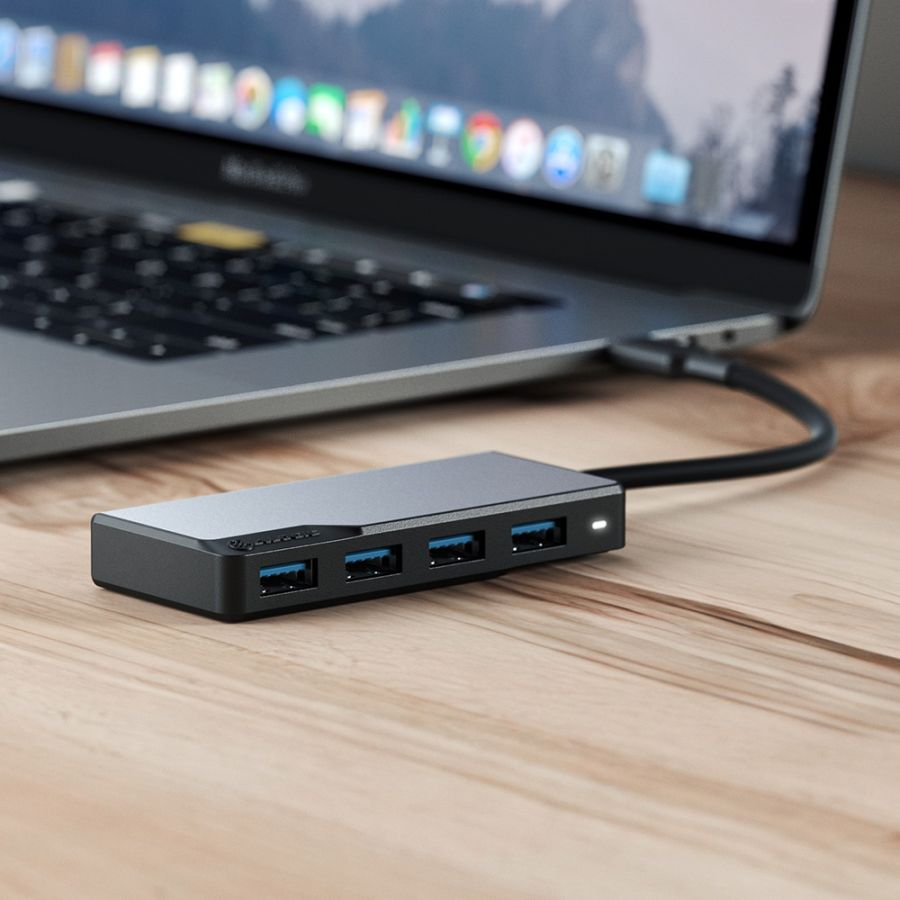 USB-C Fusion Swift 4-in-1ハブ - スペースグレー