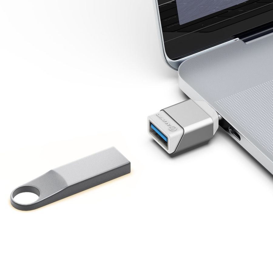 Ultra Mini USB-CからUSB-A Adapter -Silver